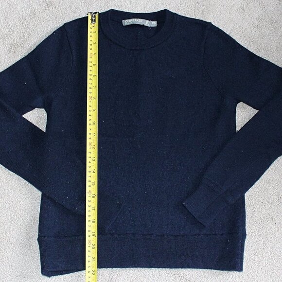 Icebreaker - Shearer Mid-Weight Merino Wool Crew Neck Sweatshirt, , Navy XS - Picture 7 of 9